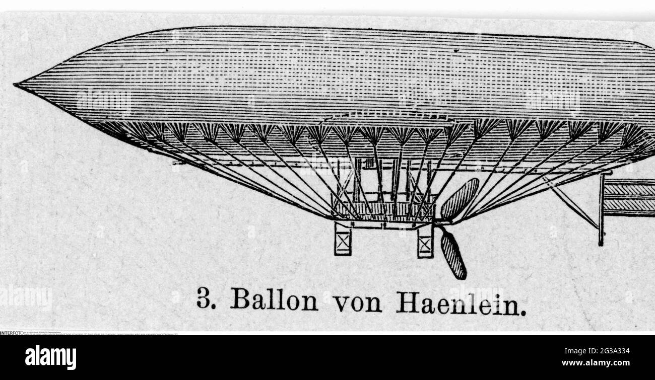 Transport / transport, aviation, avion, navire à moteur 'Aeolus' de Paul Haenlein, 1872, DROITS-SUPPLÉMENTAIRES-AUTORISATION-INFO-NON-DISPONIBLE Banque D'Images