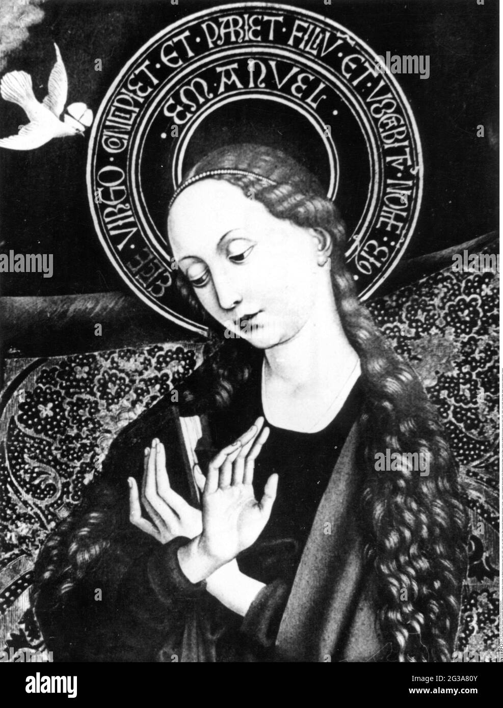 Symbole de la bienheureuse vierge marie Banque d