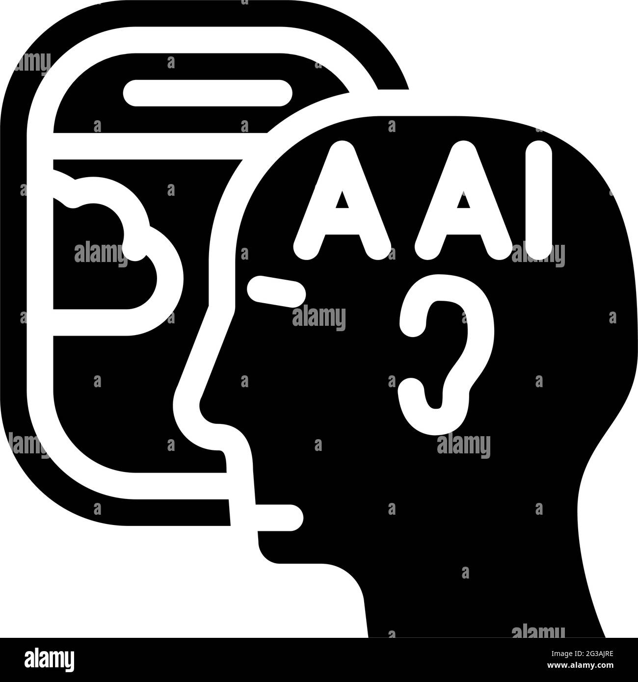 illustration du vecteur d'icône de peur de glyphe d'avion volant Illustration de Vecteur