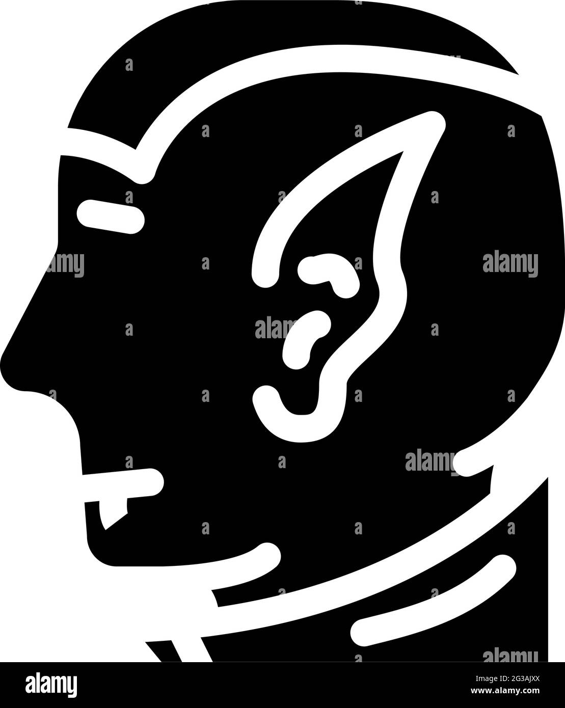 vampires peur glyphe icône illustration de vecteur Illustration de Vecteur