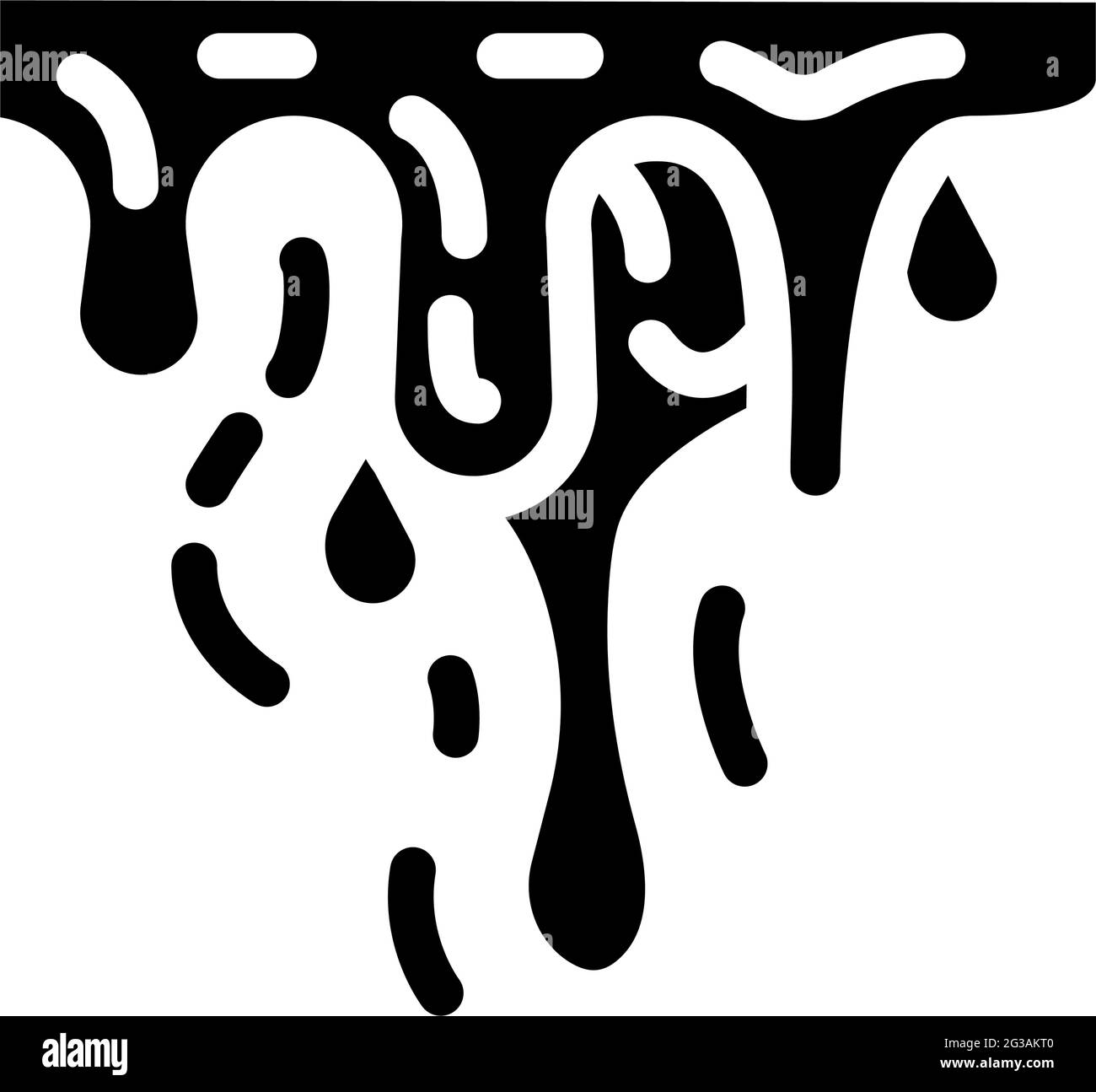 illustration du vecteur d'icône de glyphe de peur de sang Illustration de Vecteur