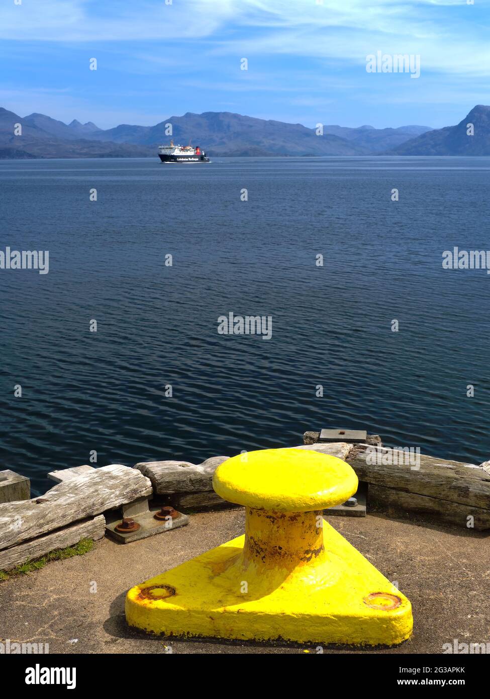 RO RO - ferry de départ à Skye Banque D'Images