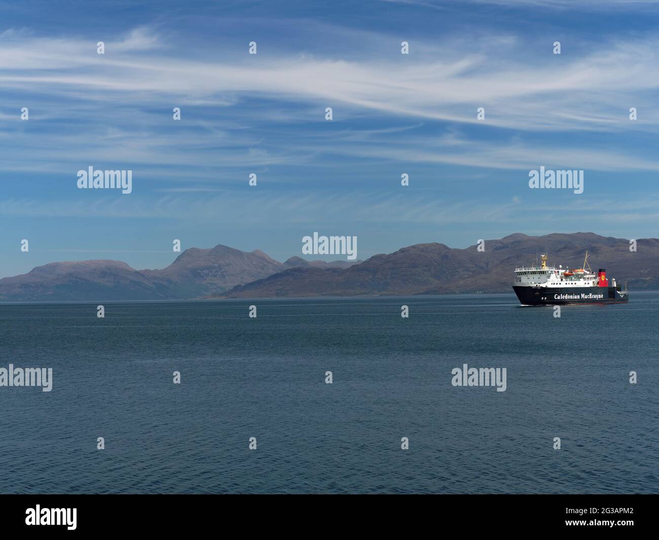 RO RO - ferry de départ à Skye Banque D'Images