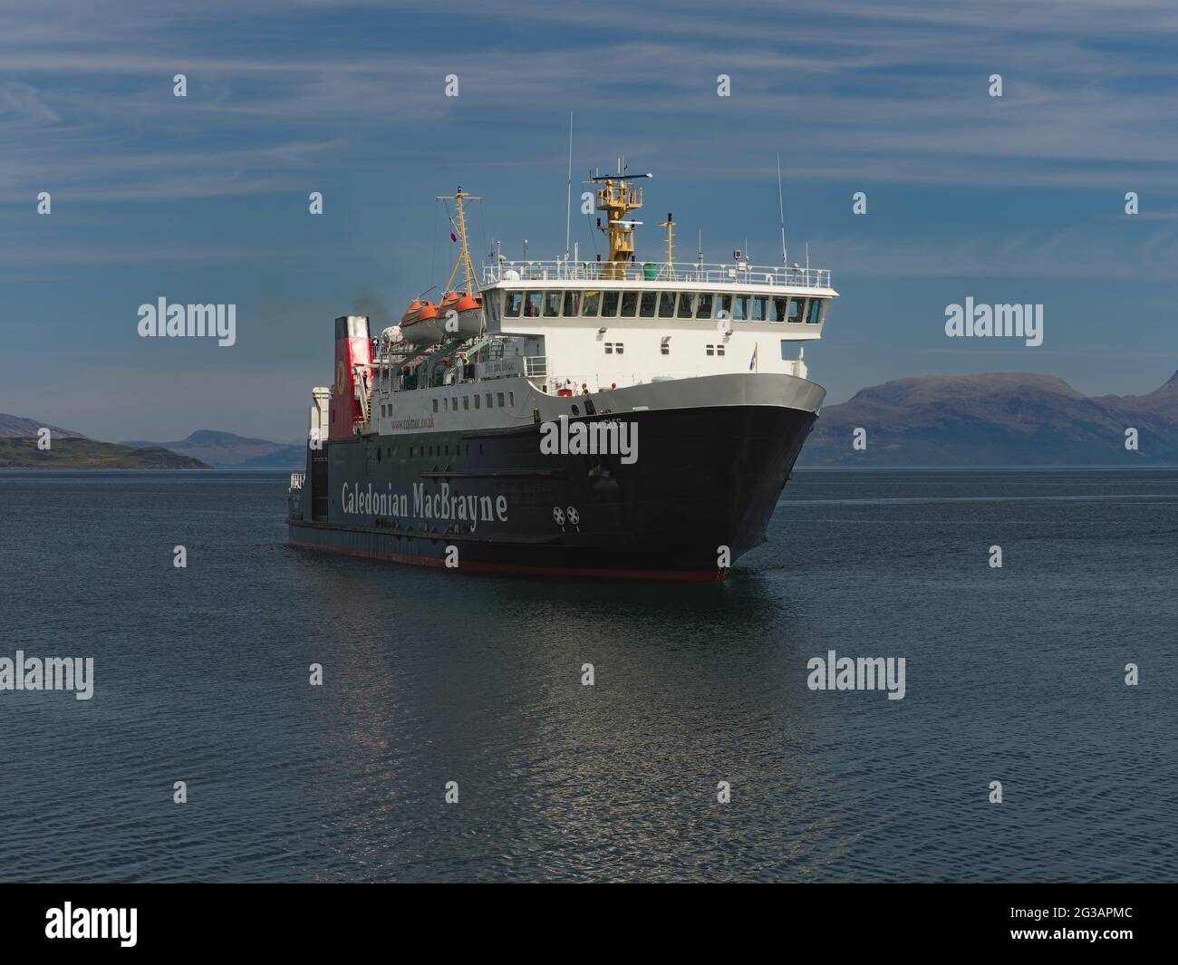 RO RO - ferry de départ à Skye Banque D'Images