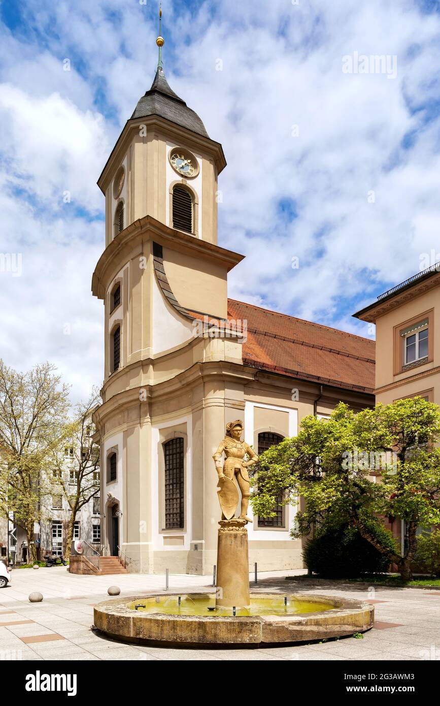 Centre ville de Bad Wildbad dans la Forêt Noire, Allemagne Banque D'Images