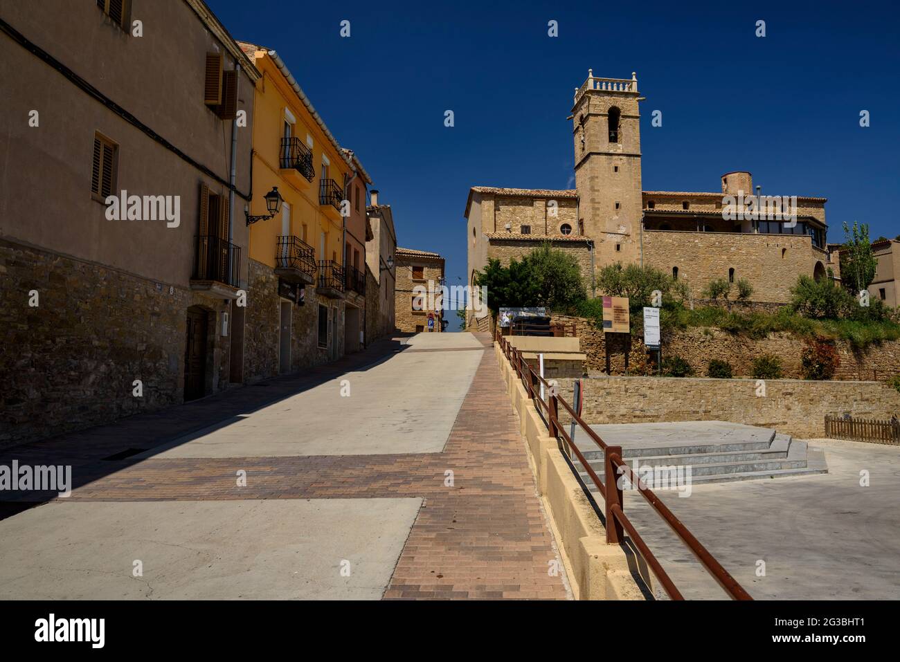 Vieille ville de Castellgalí (Bages, Barcelone, Catalogne, Espagne) ESP: Casco antiguo de Castellgalí (Bages, Barcelone, Catalogne, Espagne) Banque D'Images