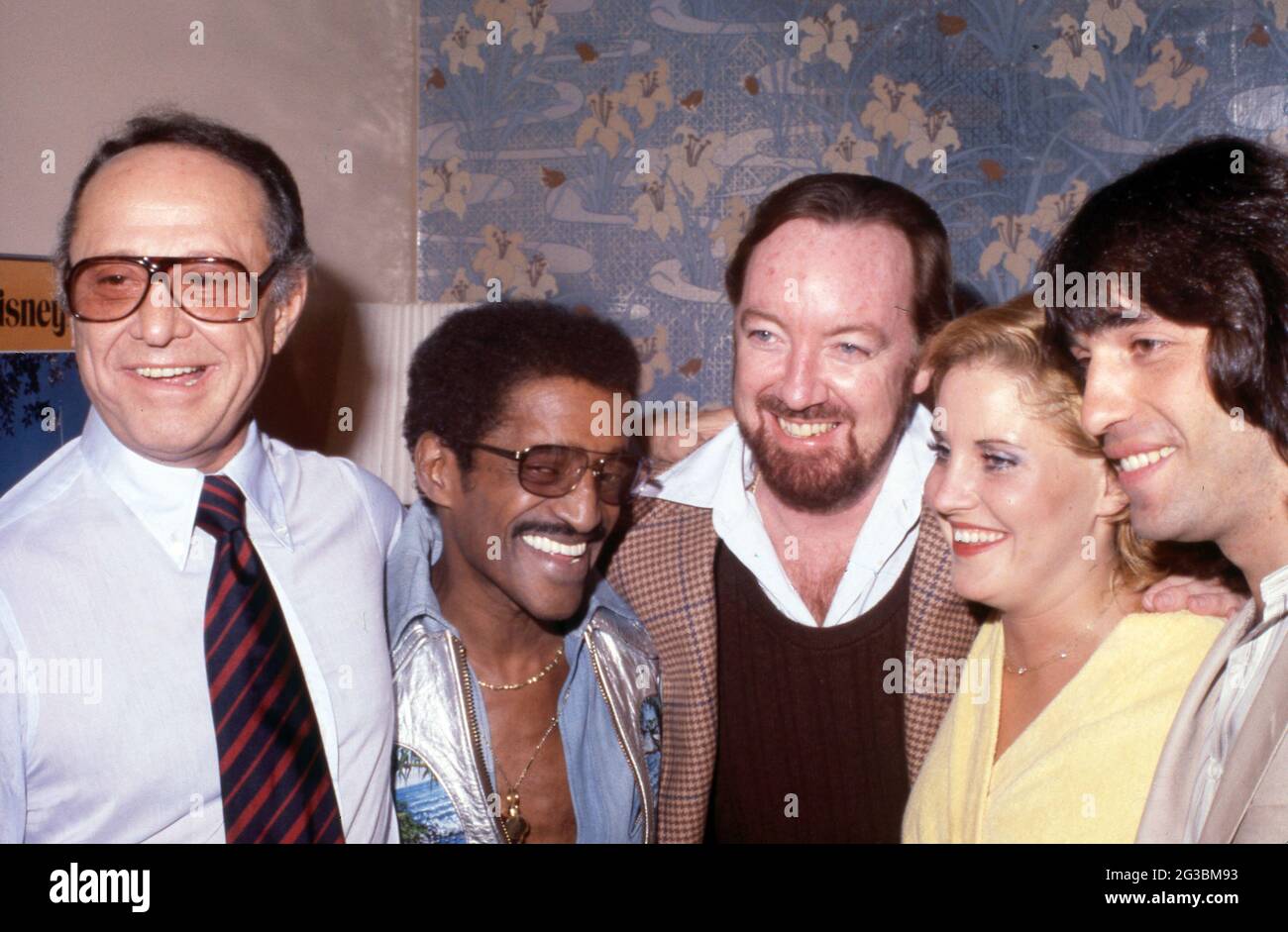 SID Luft, Sammy Davis Jr., Jack Haley Jr., Lorna Luft et Jake Hooker Circa années 80 crédit: Ralph Dominguez/MediaPunch Banque D'Images