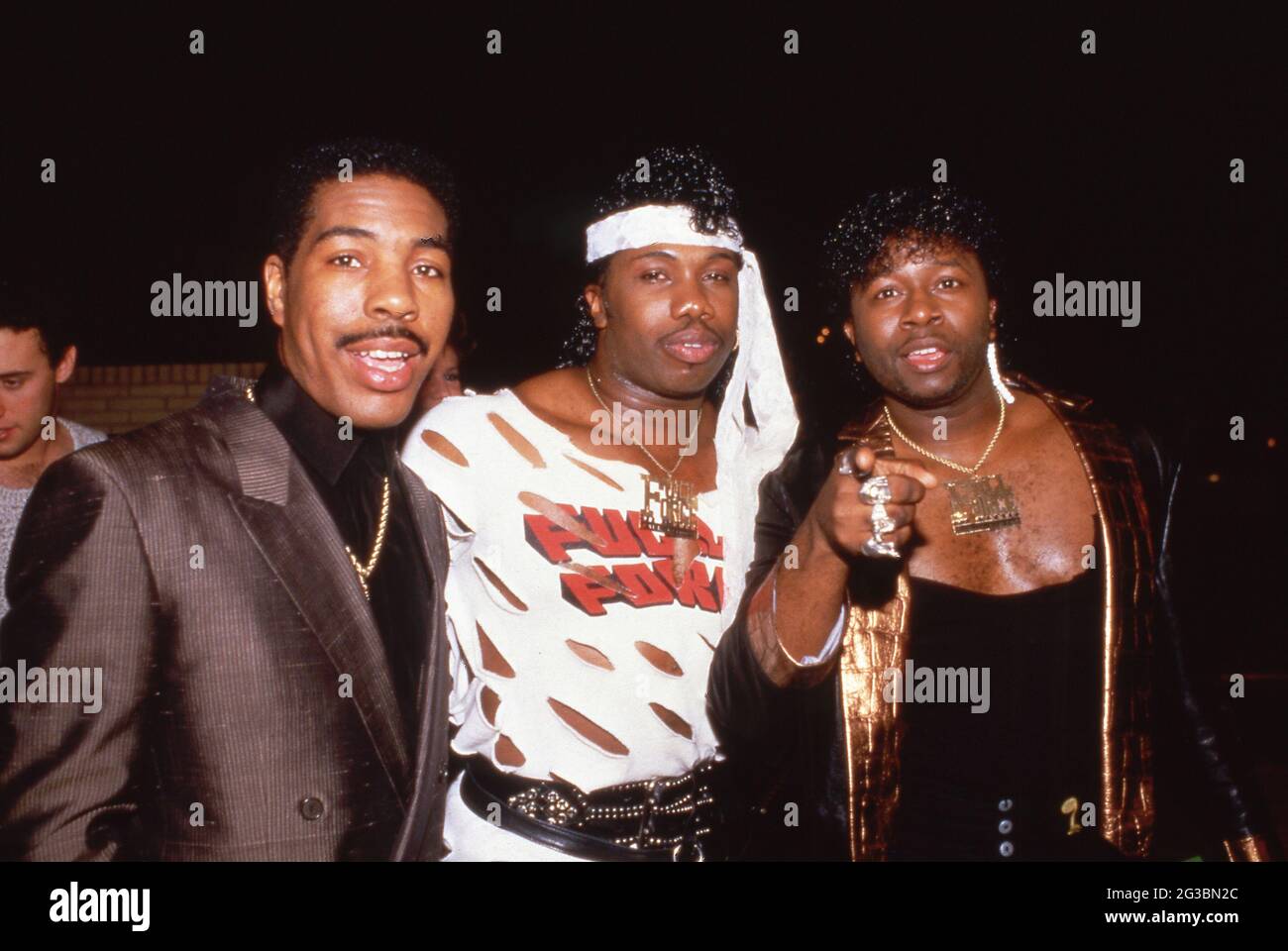 Oran 'Juice' Jones, Paul Anthony et Bowlegged Lou de Full Force Circa 1980 crédit: Ralph Dominguez/MediaPunch Banque D'Images