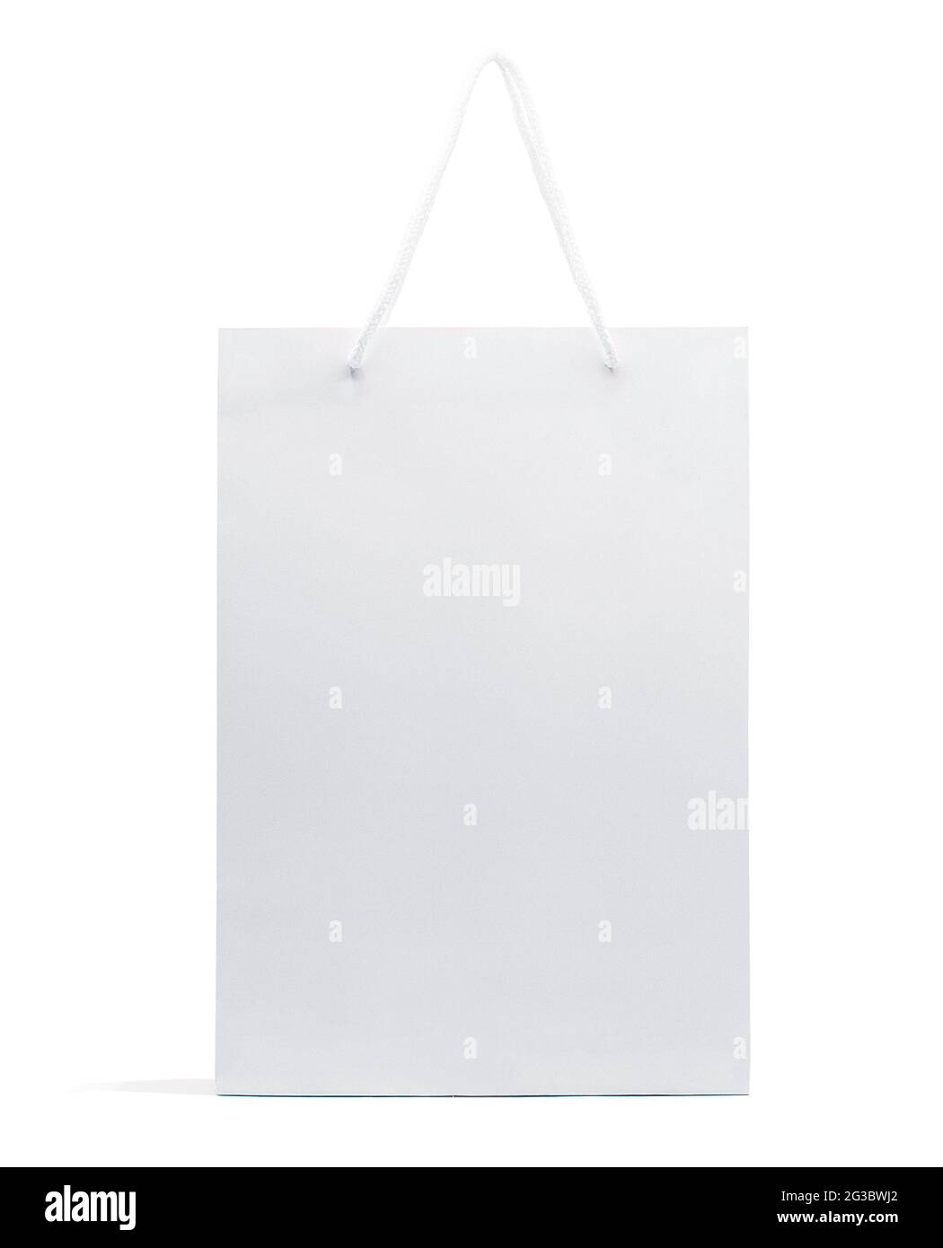 Sac de papier blanc isolé sur fond blanc avec chemin de coupure, shopping  Photo Stock - Alamy