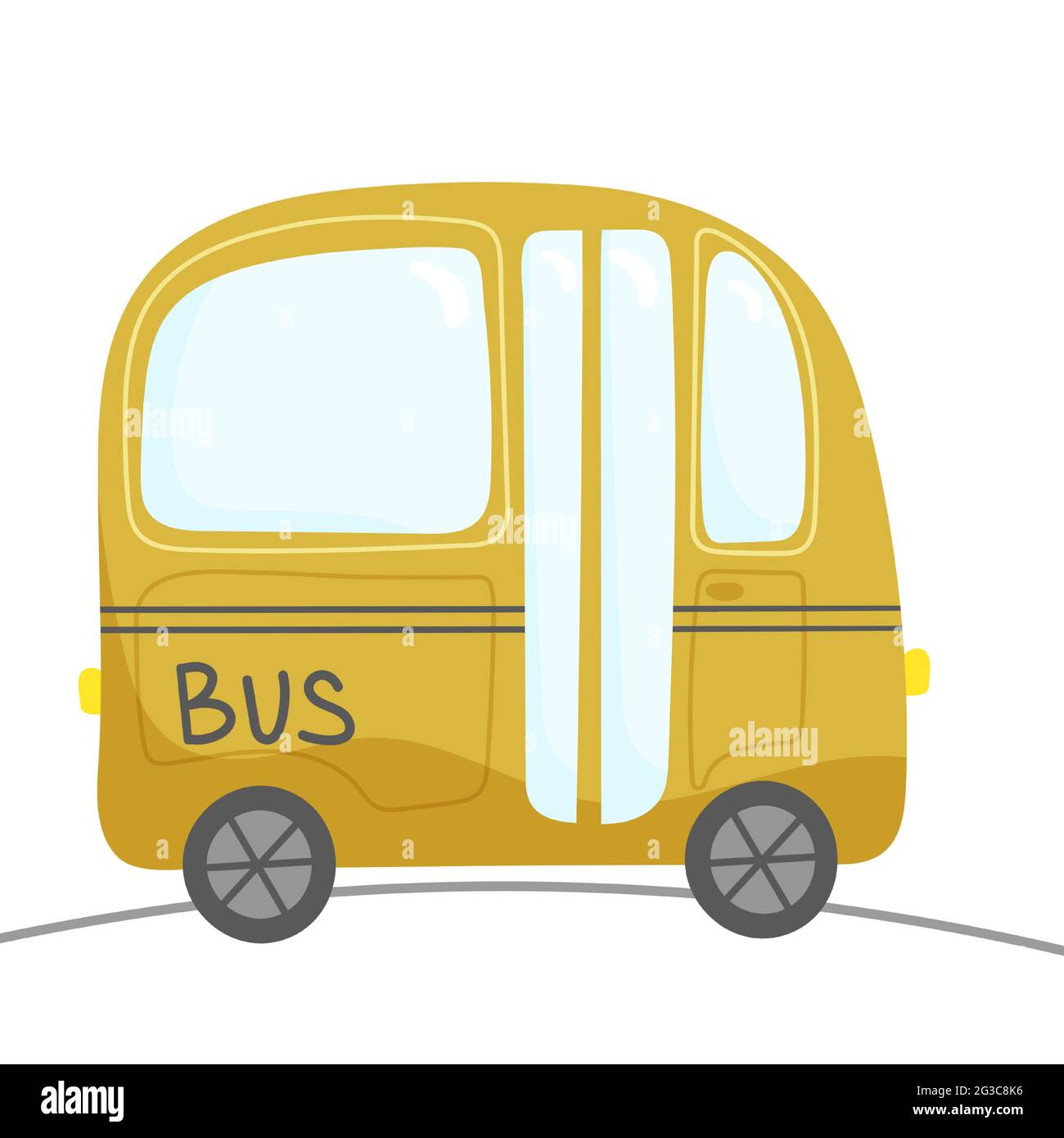 Mini bus scolaire Banque d'images vectorielles - Alamy