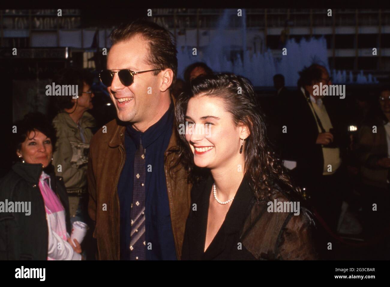 Bruce Willis et demi Moore Circa des années 80 crédit: Ralph Dominguez/MediaPunch Banque D'Images
