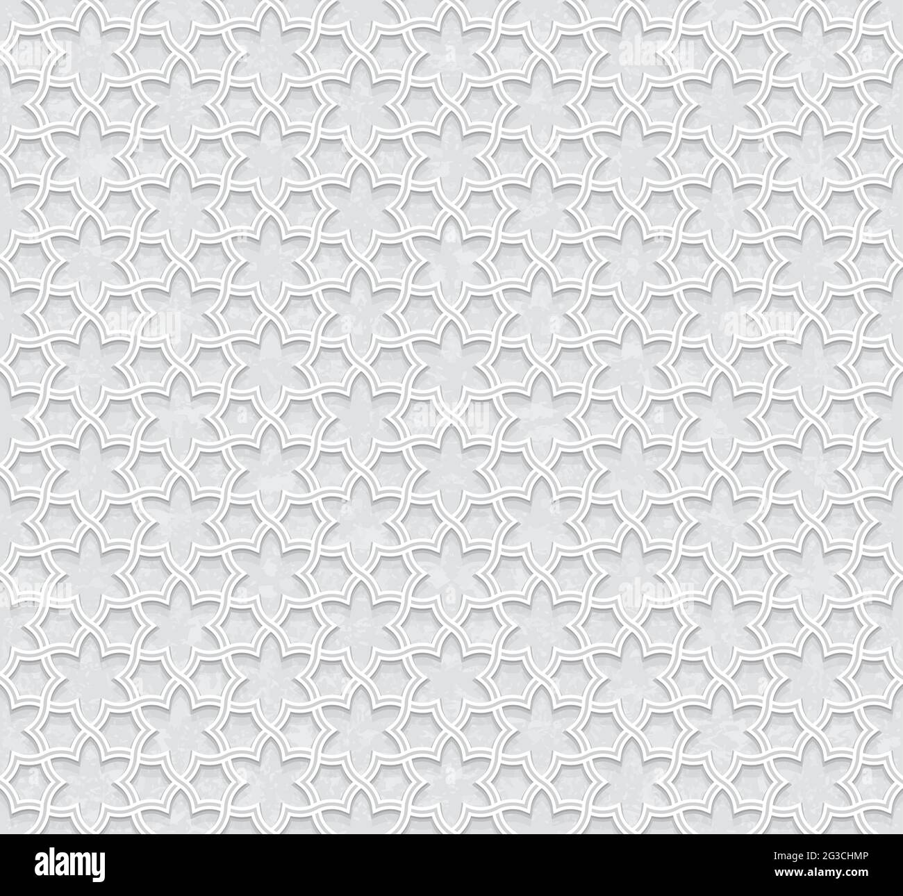 Motif floral géométrique avec Light Grey Grunge Fond, Vector Illustration Illustration de Vecteur