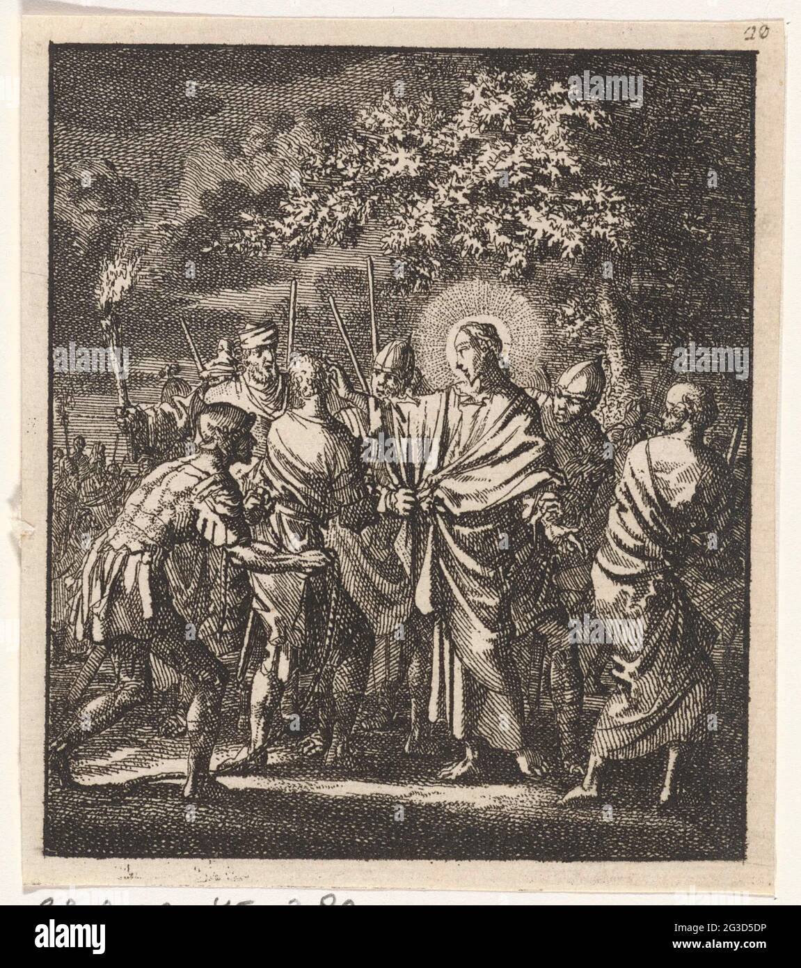 Christ capturé dans la cour de Gethsemane. . Banque D'Images