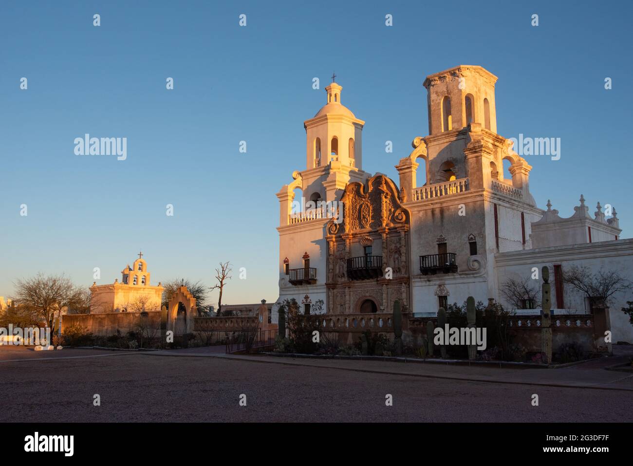 Mission San Xavier Banque D'Images