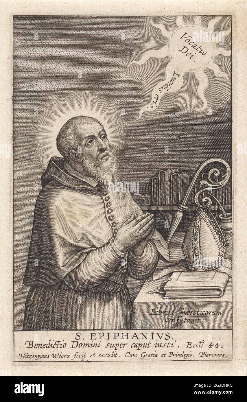 H Epiphanius S Epiphanivs Le Sacre Epiphanius De Pavie Represente Une Table D Ecriture Dans Un Cote D Etude Avec Ses Mains Pliees Dans La Priere Sur La Table Le Champignon De Son Eveque H Epiphanius S Epiphanivs Le Sacre Epiphanius De Pavie Represente Une Table D Ecriture Dans Un Cote D Etude Avec Ses Mains Pliees Dans La Priere Sur La Table Le Champignon De Son Eveque