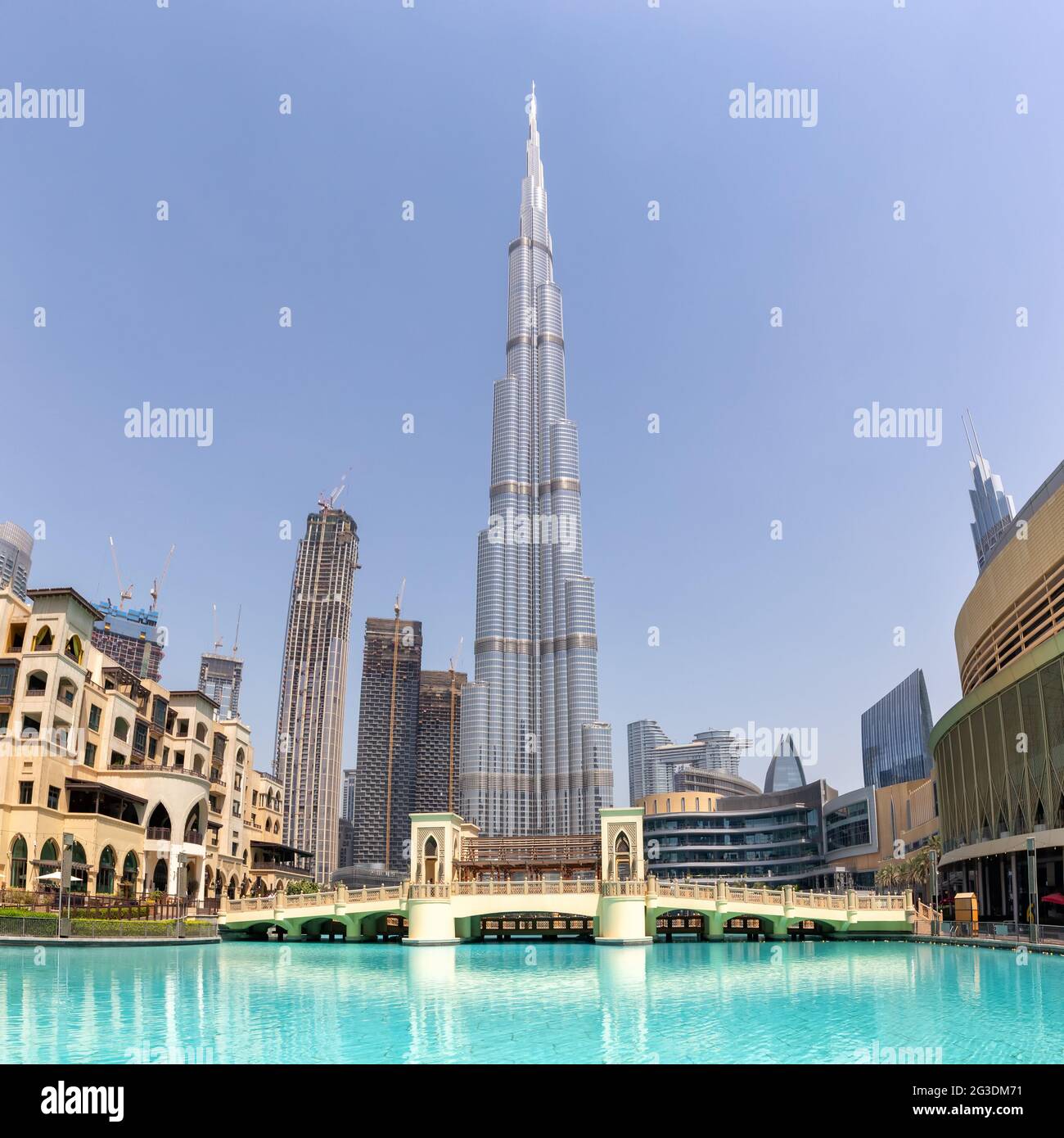 Dubai Burj Khalifa Kalifa gratte-ciel bâtiment architecture centre commercial dans la ville des Émirats arabes Unis Banque D'Images