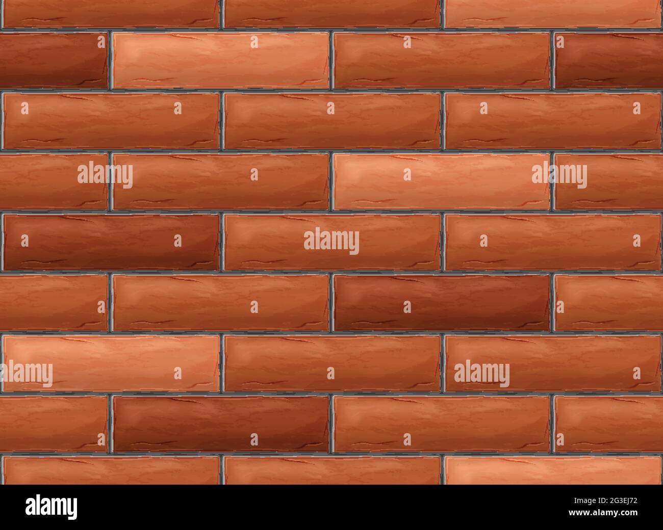 Arrière-plan mural en brique rouge abstrait sans couture. Illustration vectorielle. Illustration de Vecteur