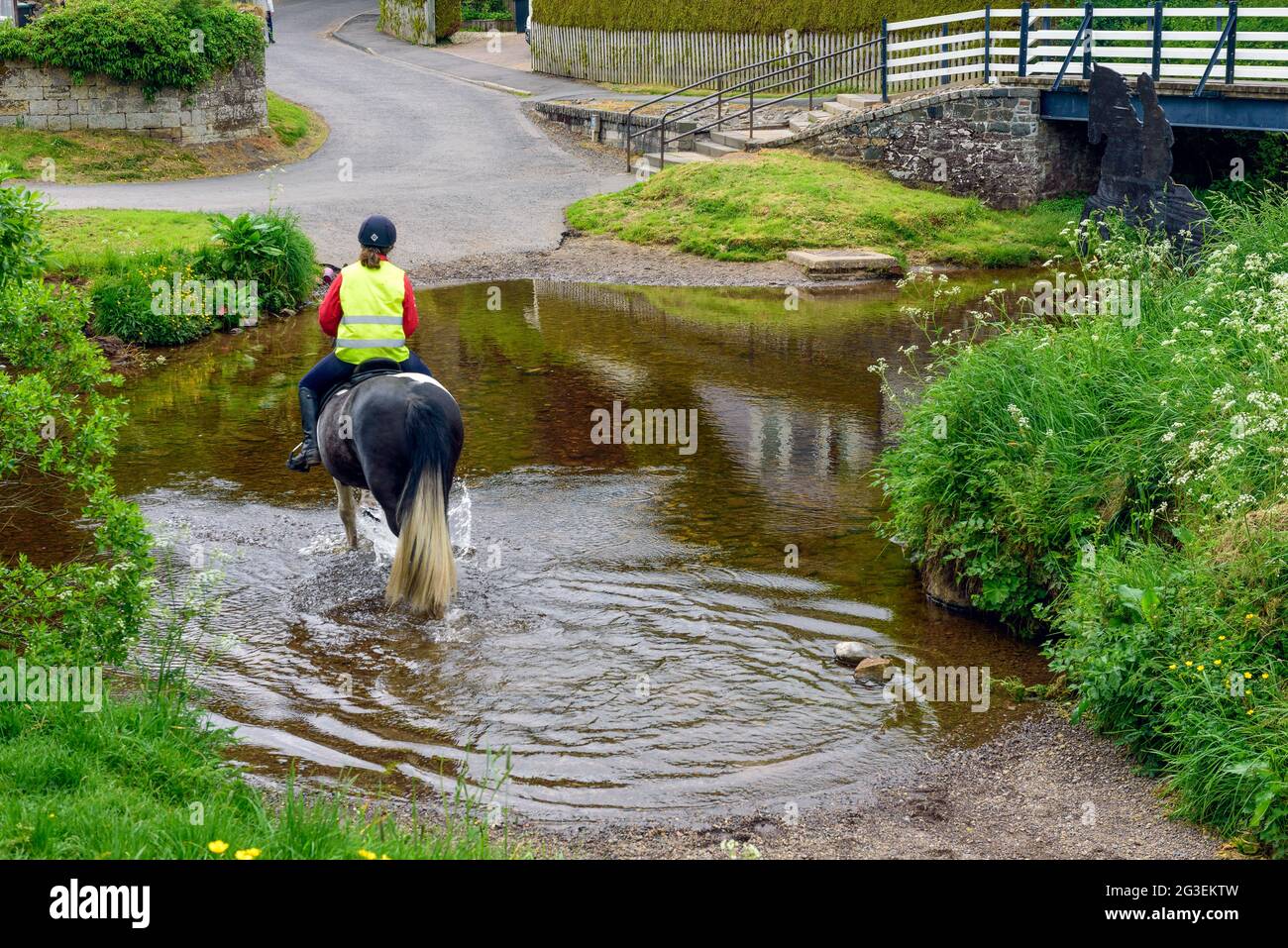 Pilote de l'eau de Lyne à West Linton en Écosse Banque D'Images