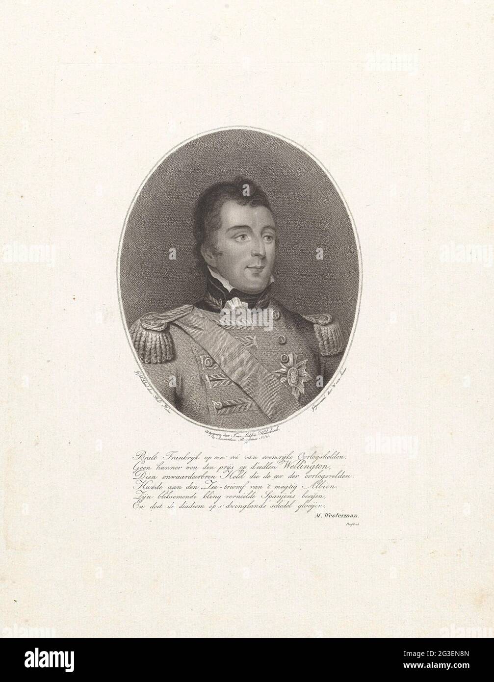 Portrait d'Arthur Wellesley, marquis de Wellington. Portrait d'Arthur Wellesley, marquis de Wellington, chef militaire irlandais et plus tard Stateman du Royaume-Uni de Grande-Bretagne et d'Irlande. Banque D'Images