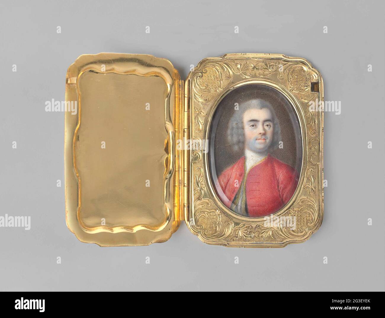 Boîte à Bijoux Ancienne DILECTA N°63 - Portrait Miniature Peint Sur Couvercle - Bel état D'origine - Fabrication Française