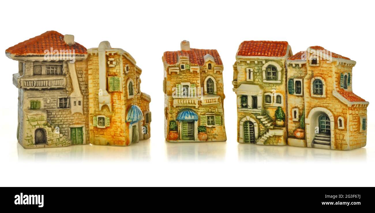 Petite ville de jouets Banque D'Images