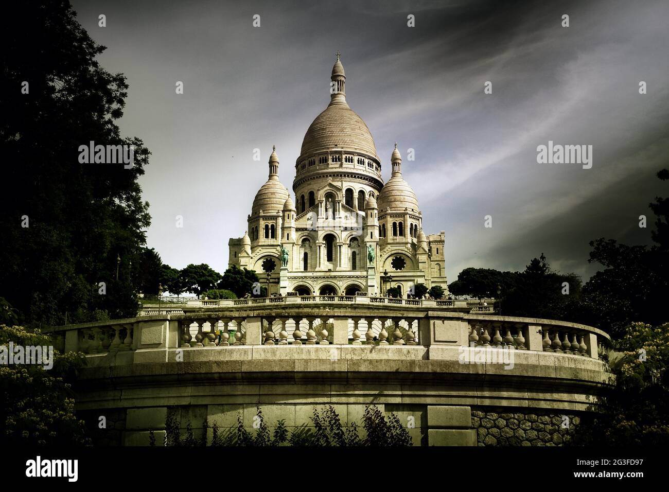 Coeur sacré - Paris France - Banque D'Images