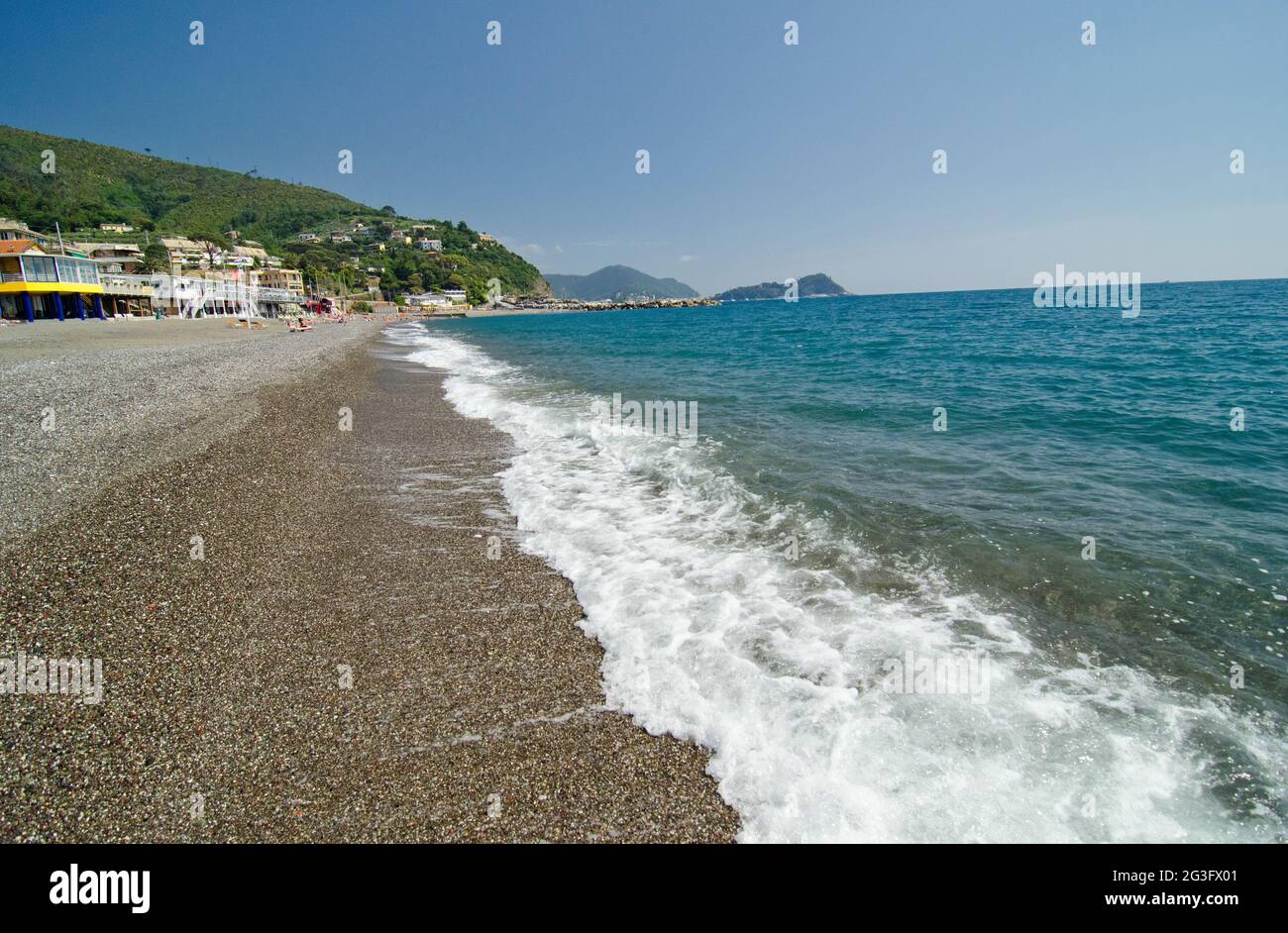 Paysage de bord de mer de Santa Margherita Ligure, Italie Banque D'Images