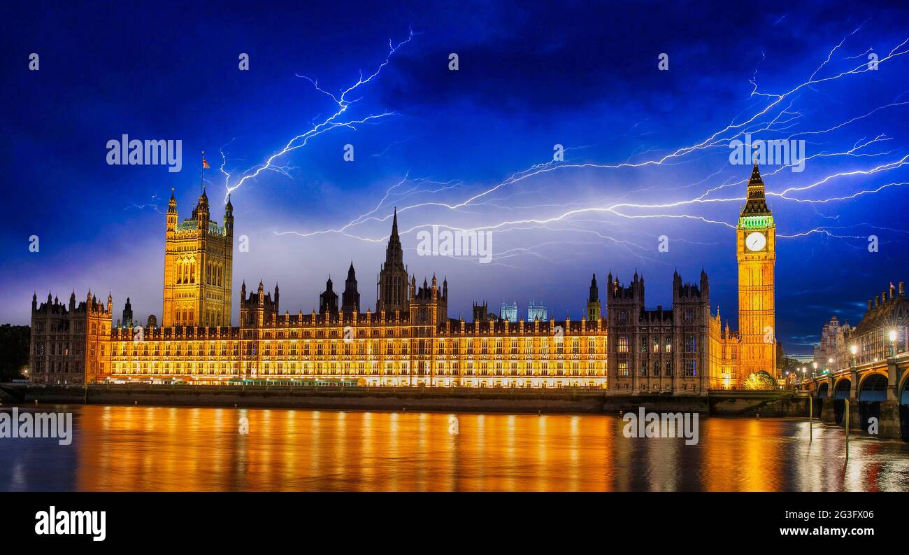 Couleurs, lumières et architecture de Londres en automne Banque D'Images