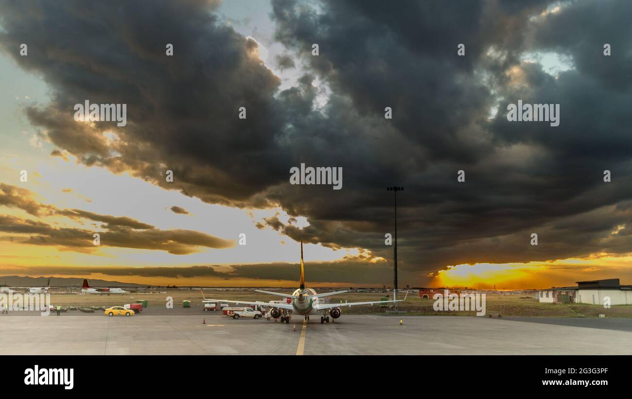 Se préparer pour le décollage Banque D'Images
