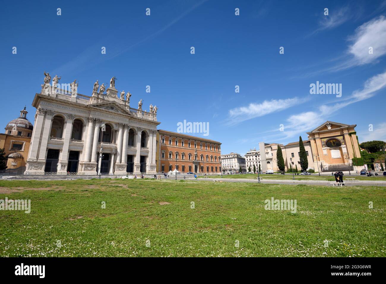 Italie, Rome, basilique de San Giovanni in Laterano Banque D'Images