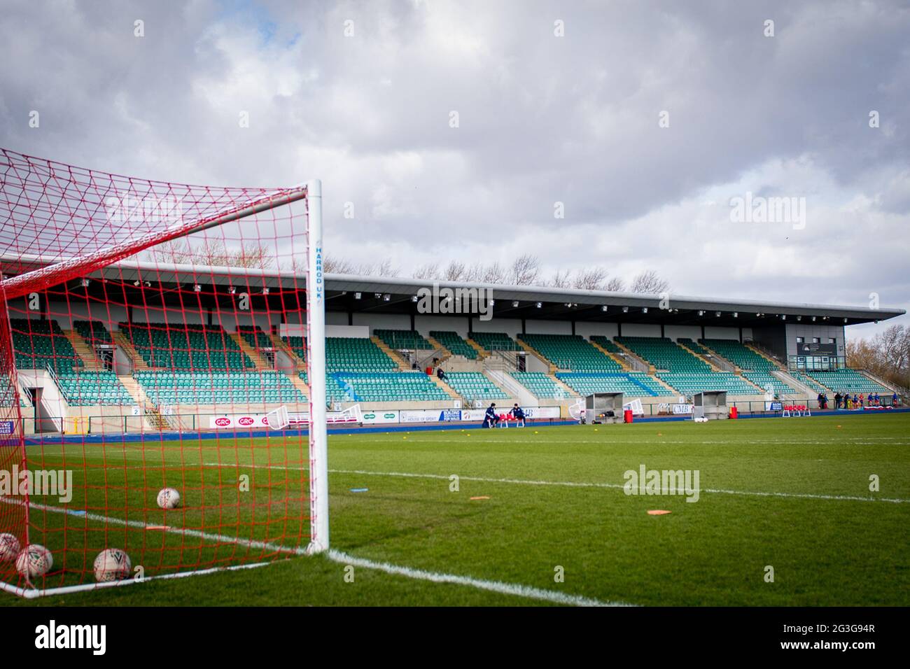 Cardiff, pays de Galles 14 mars 2021. Match de la Ligue de football Orchard Welsh Premier Womens entre Cardiff City et Abergavenny. Banque D'Images