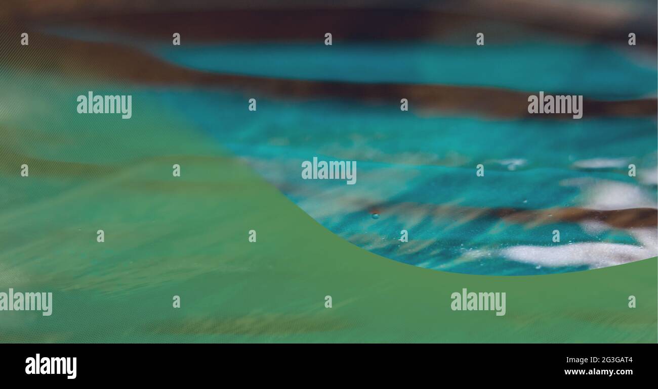 Image générée numériquement de l'effet de texture sur fond vert Banque D'Images