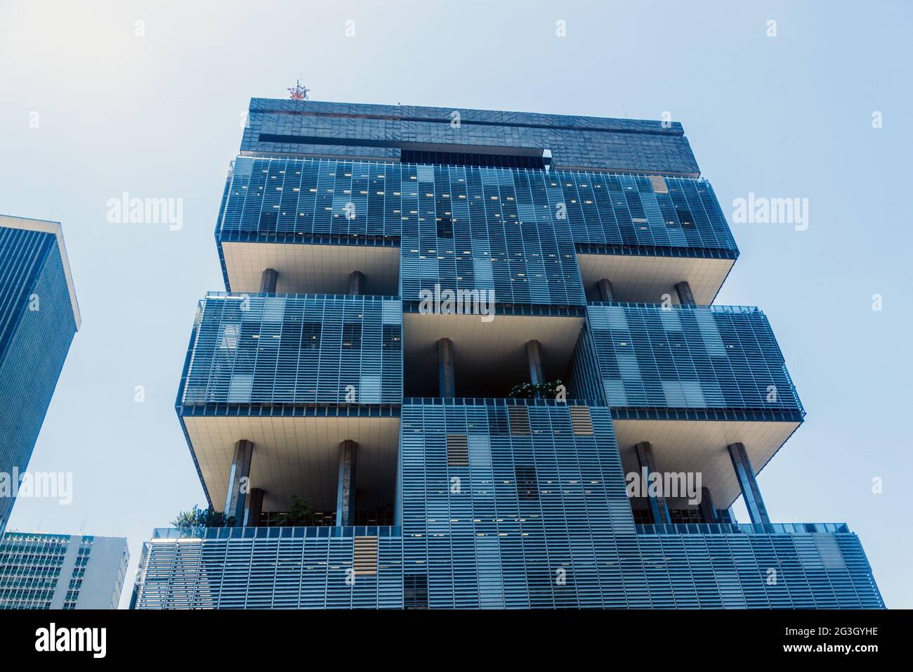 RIO DE JANEIRO, BRÉSIL - 28 JANVIER 2015 : Siège de Petrobras à Rio de Janeiro. Banque D'Images