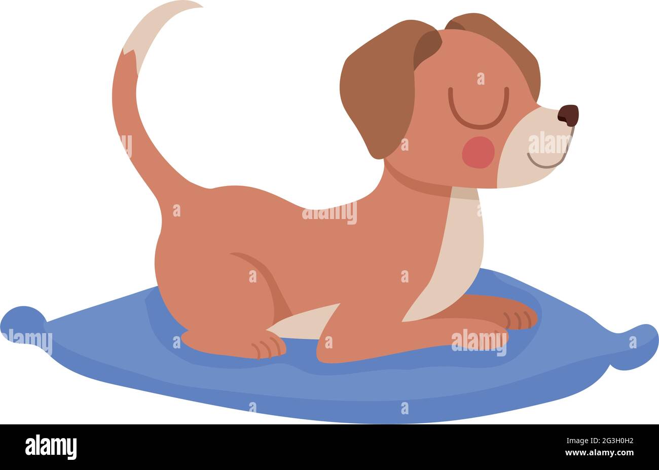 joli chien de repos Illustration de Vecteur