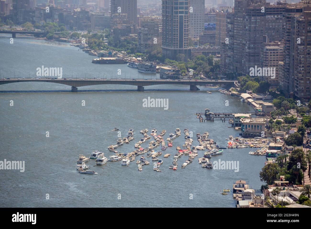 Vue aérienne du Caire Banque D'Images