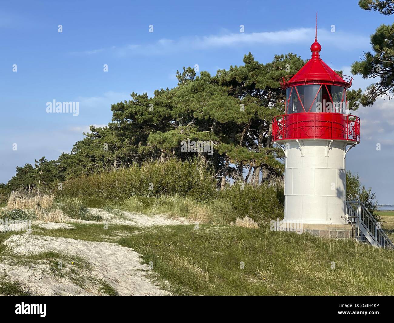 Phare de Gellen, île de Hiddensee Banque D'Images