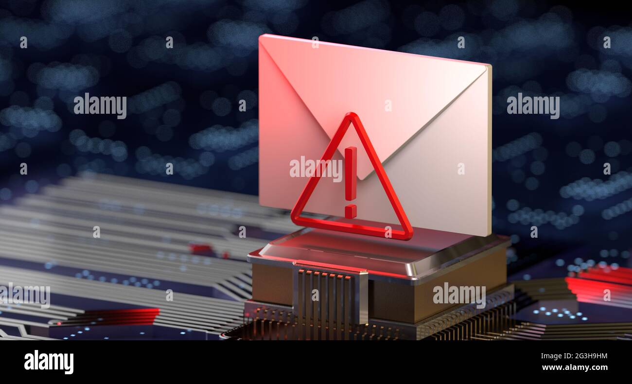 Cyber sécurité Email phishing Ransomware Internet Technology Banque D'Images