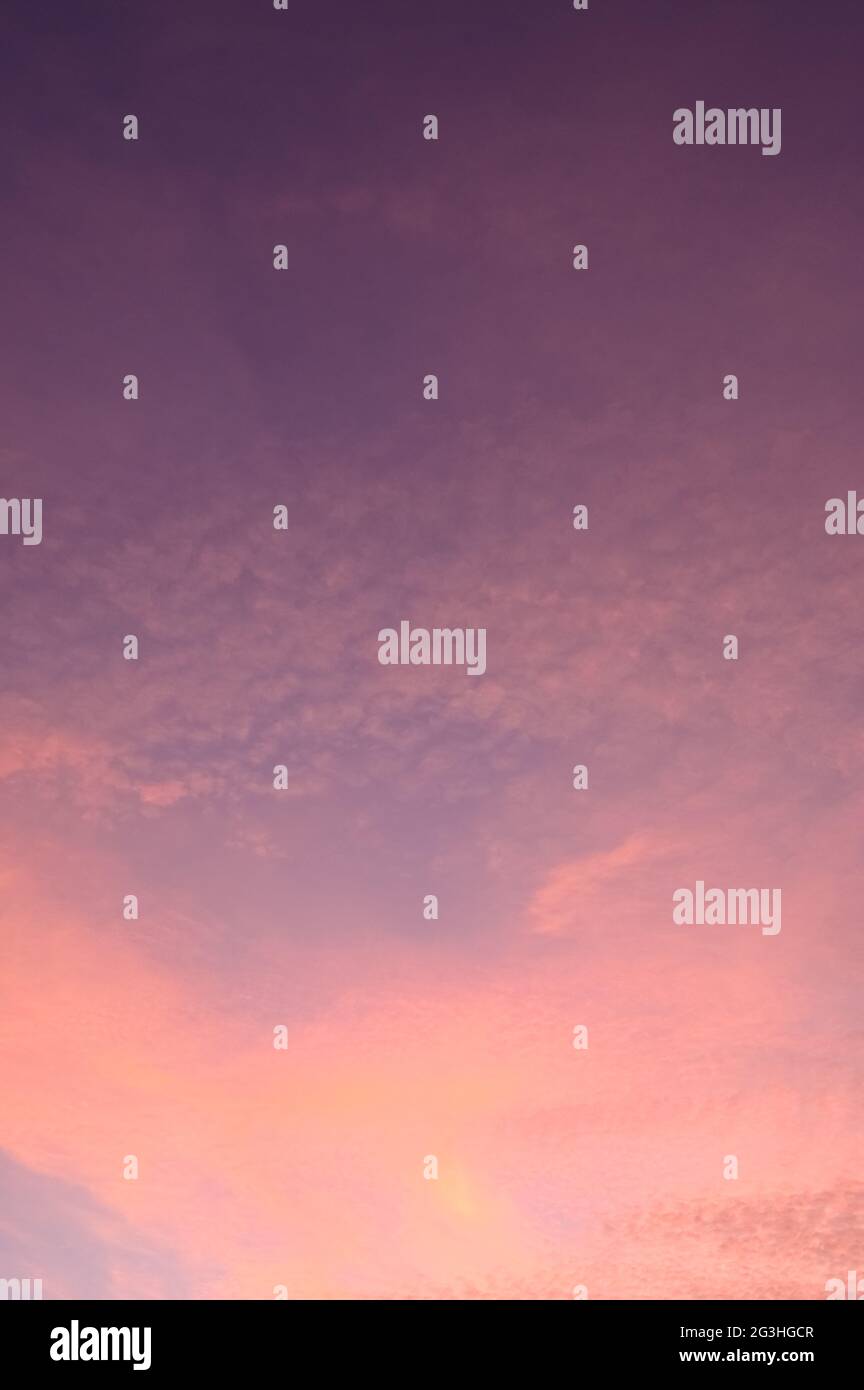 Pink cirrus clouds Banque de photographies et d'images à haute résolution -  Alamy