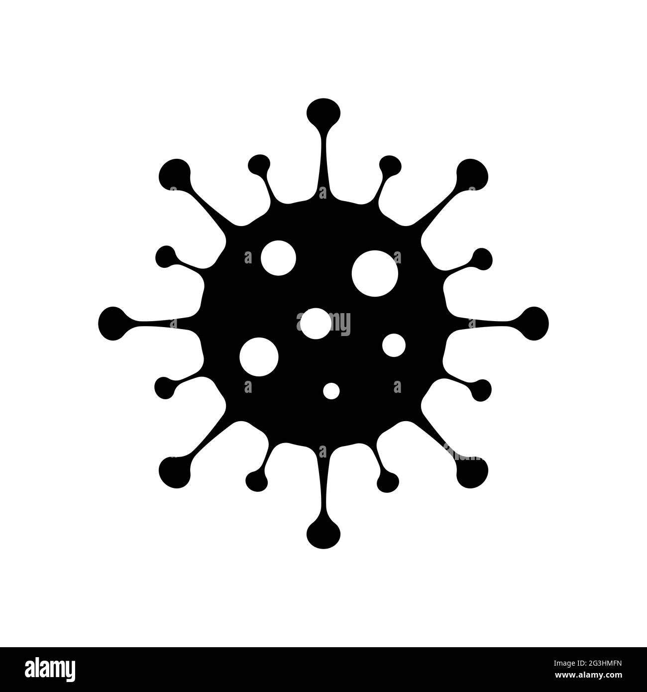 Icône du vecteur covid-19 du coronavirus. Épidémie de grippe asiatique dans le monde entier Illustration de Vecteur