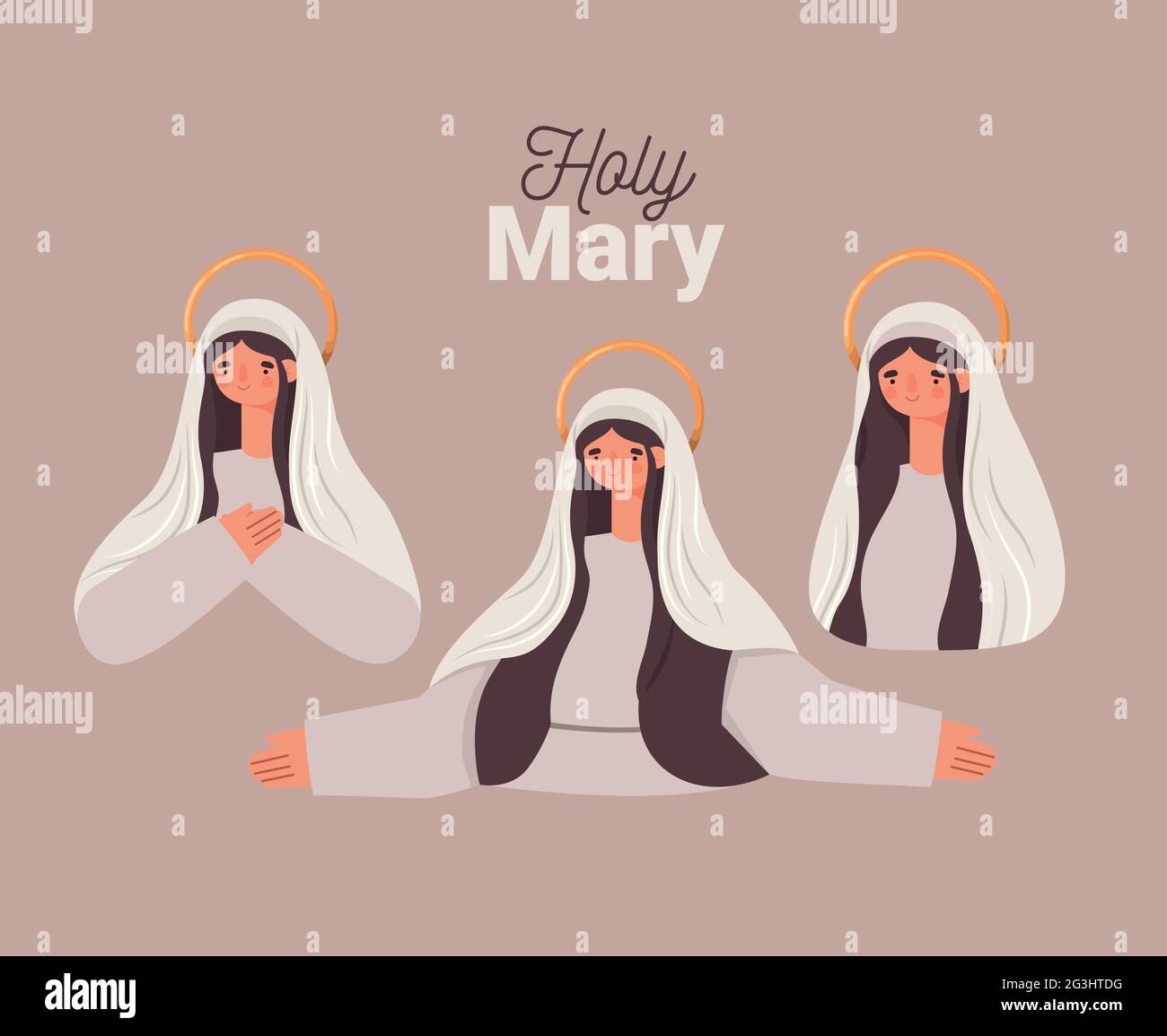 cartel de sainte marie Illustration de Vecteur