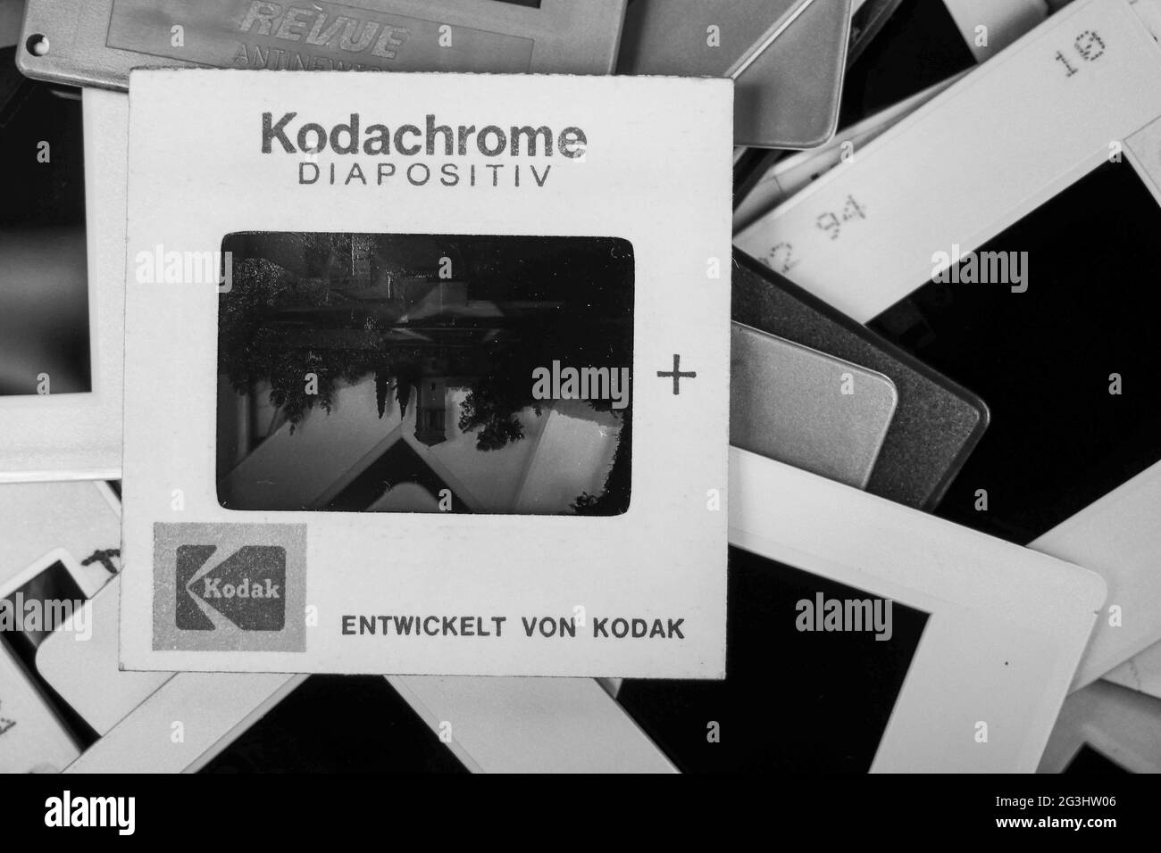 KODACHROME slides, Bron, France Banque D'Images
