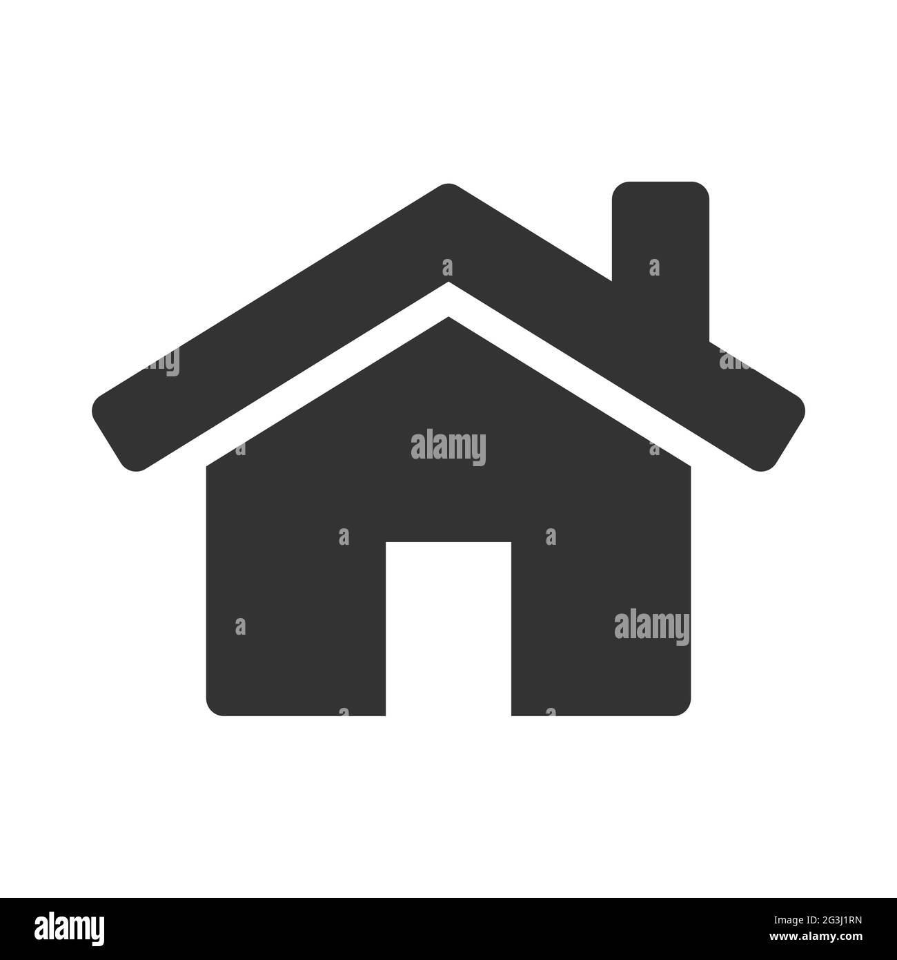 Accueil simple icône plate, symbole de page d'accueil Web. Illustration vectorielle EPS10 Illustration de Vecteur