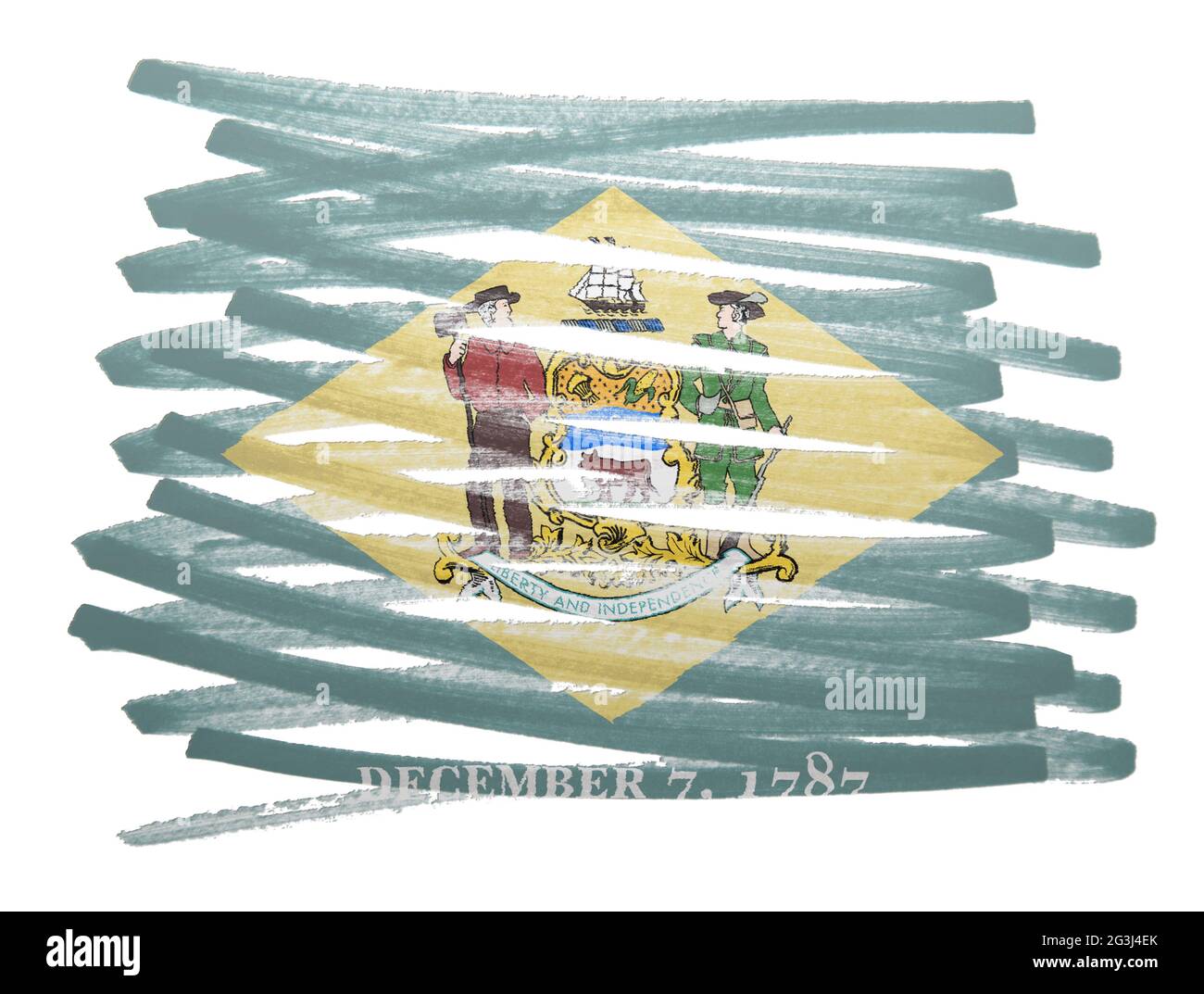 Illustration de l'indicateur - Delaware Banque D'Images