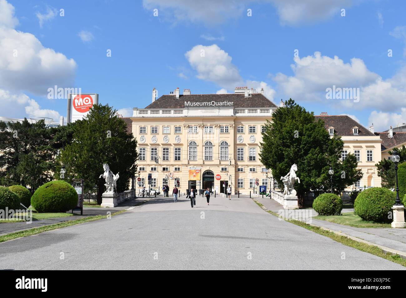 Vienne. Maria-Theresien-Platz. Museumsquartier. Banque D'Images