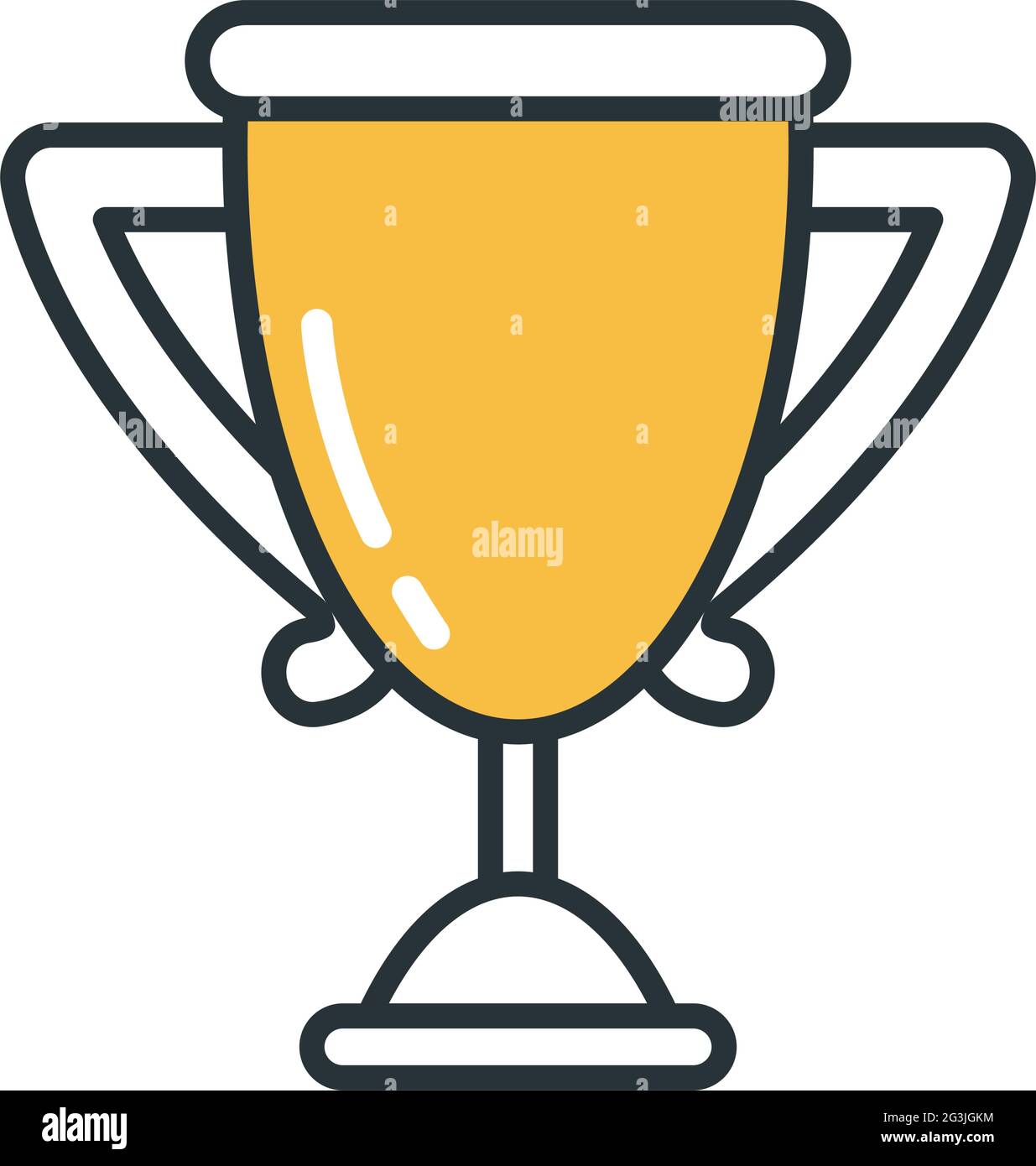 icône de trophée sur fond Illustration de Vecteur