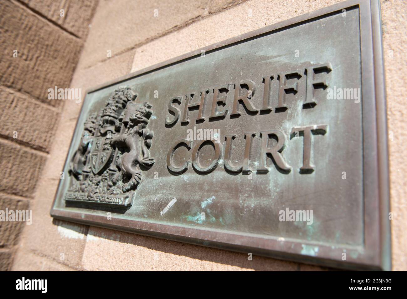 Forfar Sheriff court. Banque D'Images