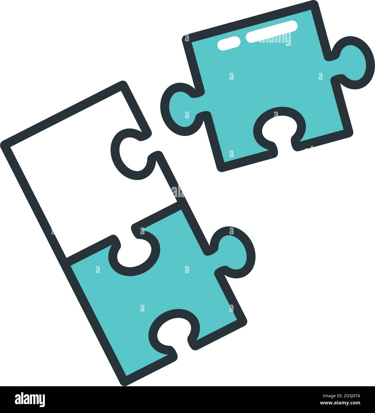 puzzles sur fond blanc Illustration de Vecteur