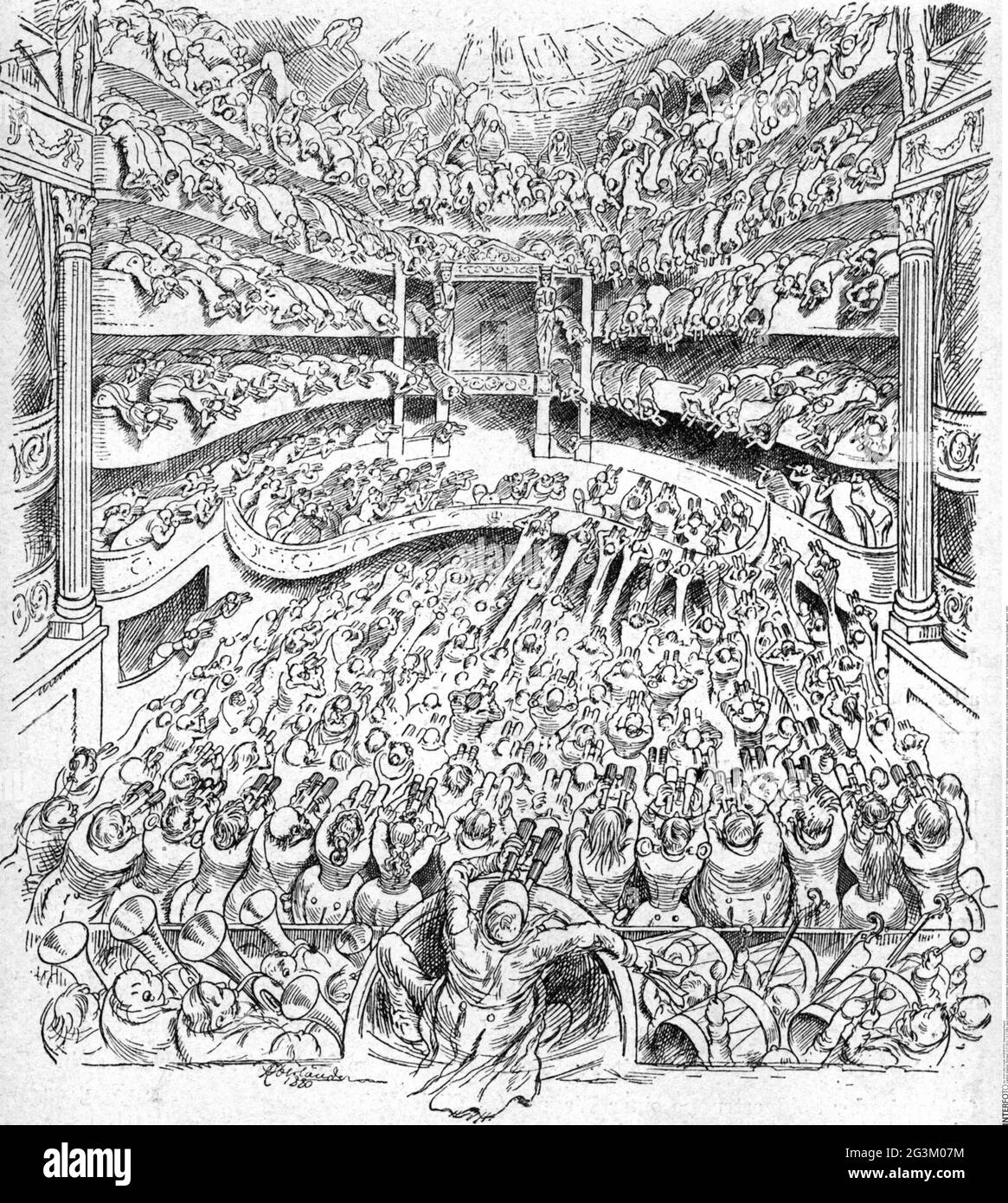 Wagner, Richard, 22.5.1813 - 13.2.1883, compositeur et écrivain allemand, LE DROIT D'AUTEUR DE L'ARTISTE NE DOIT PAS ÊTRE AUTORISÉ Banque D'Images
