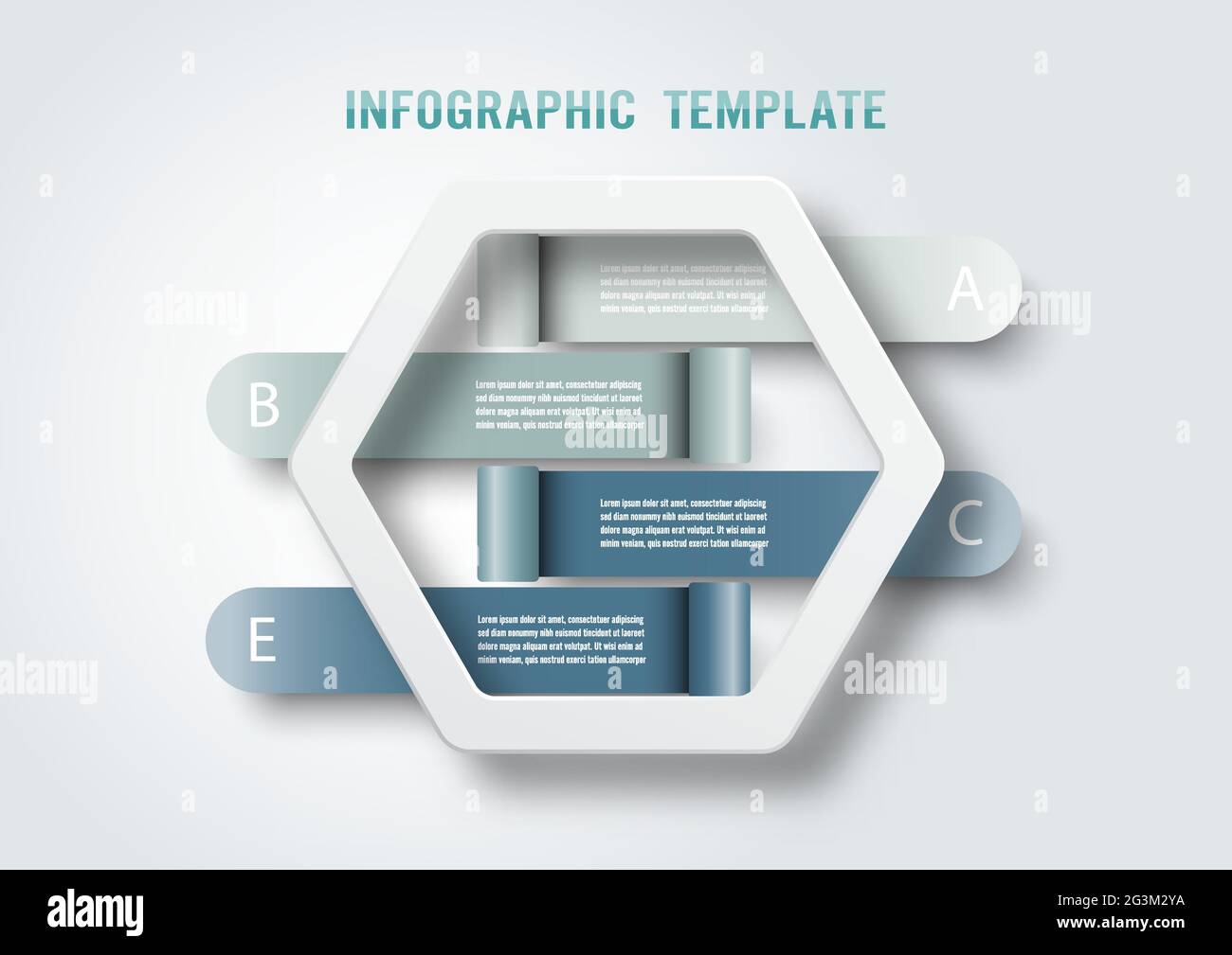 Modèle d'infographie vectoriel avec étiquette en papier tridimensionnel, cercles intégrés. Concept d'affaires avec 4 options. Pour le contenu, le diagramme, l'organigramme, les étapes, les pièces. Illustration de Vecteur