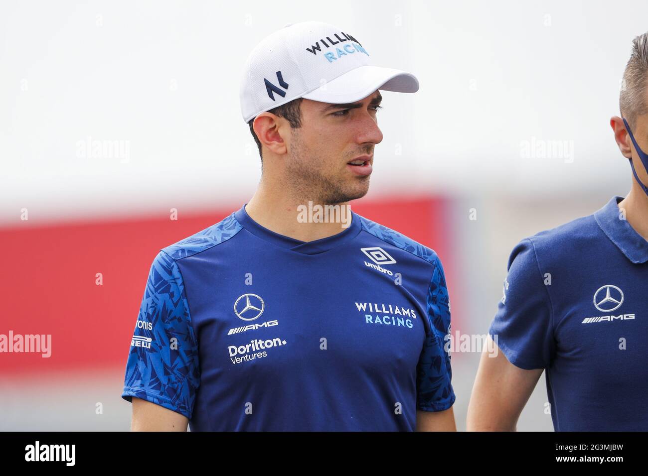 LATIFI Nicholas (CAN), Williams Racing F1 FW43B, portrait du Grand Prix de France des Émirats de Formule 1 2021, 7e manche du Championnat du monde de Formule 1 2021 de la FIA du 18 au 20 juin 2021 sur le circuit Paul Ricard, au Castellet, France - photo Antonin Vincent / DPPI / LiveMedia Banque D'Images